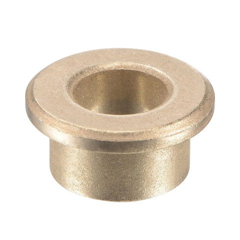 Flange Sleeve Bearing 8mm Bore 12mm OD 8mm Length 16mm Flange Diameter 16mm Flange Thickness 2mm Sintered Bronze Bushing