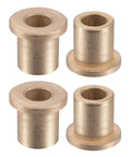 Flange Sleeve Bearings 10mm Bore 16mm OD 20mm Length 22mm Flange Diameter 3mm Flange Thickness Sintered Bronze Self-Lubricating Bushing