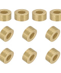 30 Pieces Sintered Bronze Sleeve Bearings With 4mm Bore 8mm Outer Diameter And 4mm Length Self Lubricating Bushings in rows