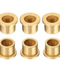 Six Piece Flange Sleeve Bearings With 16mm Bore 22mm Outer Diameter And 20mm Length Self Lubricating Sintered Bronze Bushings
