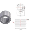 Sintered Iron Self Lubricating Sleeve Bearings 10mm Bore 16mm Outer Diameter 12mm Length Maintenance Free Bushings diagram