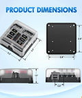 Six Circuit Blade Fuse Block With Negative Bus And LED Indicator Waterproof Cover For 12V Automotive Cars Marine Boats RVs Trailers ATO And ATC Fuses 30A Per Circuit 100A Panel dimensions