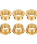 Six Piece Flange Sleeve Bearings Set With 16mm Bore, 20mm Outer Diameter, self-lubricating sintered bronze bushings