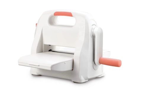 Ultimate Six Inch Adjustable Die Cutting and Embossing Machine Starter Kit front view with feeding slot and handle