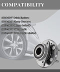 Six Lug Wheel Bearing Hub Assembly Front And Rear Fitment Replaces 513277 For Buick Enclave Chevy Traverse GMC Acadia Saturn Outlook ABS Encoder 6 Bolt 1Pcs