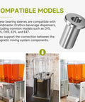 Six Pack 3220 Bearing Sleeves For Grindmaster Crathco Beverage Dispensers Fits Models D15 D25 with images of compatible models.