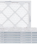 Six pack MERV 8 furnace air filters fit standard 16x20x1 slots, trapping dust, pollen and lint to improve indoor air quality; electrostatic design helps reduce allergens for allergy relief and simple, cost effective maintenance