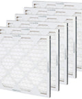 Six pack MERV 8 furnace air filters fit standard 16x20x1 slots, trapping dust, pollen and lint to improve indoor air quality