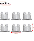 Six Piece Clutch Pedal Shaft Bushing Set Compatible With Ford F150 F250 F350 Ranger And Bronco Years 1985 Through 2003