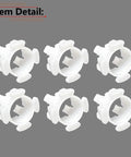Six Piece Clutch Pedal Shaft Bushing Set Compatible With Ford F150 F250 F350 Ranger And Bronco Years 1985 Through 2003, front view