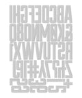 Alphanumeric Emporium Thinlits Die Set 41PK Pack For Crafting Bold Letters And Numbers With Tim Holtz Sizzix Dies, white background