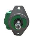 Front view of SJ34566 Hydraulic Pump SJ13305 fits for John Deere 6120E 6100D, showing mounting holes and shaft