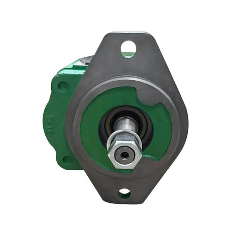 Front view of SJ34566 Hydraulic Pump SJ13305 fits for John Deere 6120E 6100D, showing mounting holes and shaft
