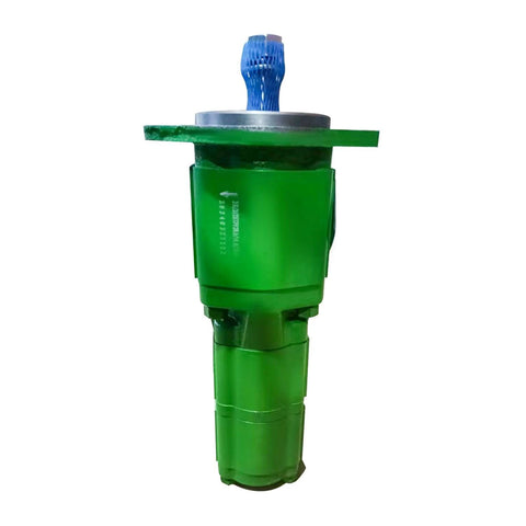 Front view of SJ34566 Hydraulic Pump SJ13305 Fits for John Deere 6120E 6100D 6105D 6105E 4045TP060 4045TP071 6110D 6115D in green