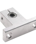 Front view of 2 Pack SK10 Linear Rail Shaft Clamping Guide Support for CNC, featuring 5mm bore bearing and 10mm shaft fitment.