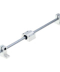 4PCS SK8 Aluminum Linear Shaft Rail Supports for 8mm 0.31in Rods, mounted on a linear motion system, ideal for precise machinery.