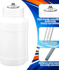 All In One Skate Bearing Cleaning Kit With Bearing Puller And Press Tool Plus Cleaning Bottle For Skateboard And Roller Skates Maintenance For Diy Pros And Everyday Riders Grind Ready, featuring high-density polyethylene bottle.