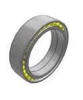 SKF 305608 double row angular contact bearing Back-to-Back arrangement, 160 mm bore, showing machined metal cage and bearing steel