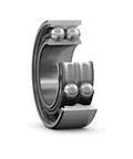 3206 A SKF Bearing double row angular contact back to back arrangement 30 mm bore with sheet metal cage, shown side view