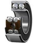 Front view of SKF Bearing 3305 A 2RS1 TN9 MT33 Double Row Ball Bearing With Seals 25 mm Bore Back To Back Arrangement CN Clearance.