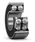 Experience long lasting reliability with the SKF 3307 E-2RS1/C3 double row angular contact bearing, showcasing robust spherical rollers.