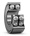 SKF Bearing 3313 E 2Z C3 Deep Groove Ball Bearing With Two Shields, 2.56 Inch Bore And 5.50 Inch Outer Diameter, shown side view
