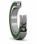 SKF 61909-2RZ Deep Groove Ball Bearing with 45 mm bore, double rubber seals, and sheet metal cage in cross-section view.