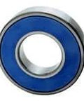 Smooth, durable operation with SKF 6200 series single row ball bearing 2RS1NR C3W64, front view with blue shielded seal.