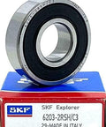 SKF 6203-2RSH C3 Deep Groove Ball Bearing 17x40x12 Mm on branded box