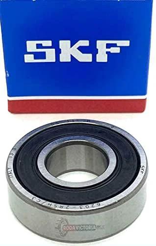 SKF 6203-2RSH C3 Deep Groove Ball Bearing 17x40x12 Mm with box in the background