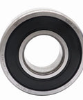 Front view of SKF 6204 2RSH C3 Deep Groove Ball Bearing 20x47x14mm, showing metal exterior and inner circle, pre-greased design.