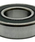 SKF 6205 2RSH C3 double rubber seal bearing, 25mm bore, 52mm diameter, 15mm width, side view, used for industrial machinery.