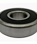 Front view of SKF 6304-2RSH Deep Groove Ball Bearing, 20x52x15mm, sealed, showcasing metal and rubber components.