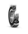 SKF 6311 2RS1 HC5C3WT Deep Groove Ball Bearing 55 Millimeter Bore, cutaway view showing grease lubrication and shielding