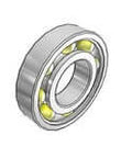 SKF 6316M/C3VL0241 single row deep groove ball bearing with C3 clearance, shown from a side angle highlighting ball placement.