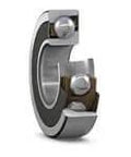 SKF Bearing 7203 BE2RZP deep groove ball bearing 17mm bore, precision steel construction, cutaway view showing design features.