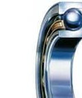 Close-up of SKF Bearing 71922 CDGA P4A Ultra Precision Angular Contact Ball Bearing with non-metallic cage, 110 mm bore, visible.