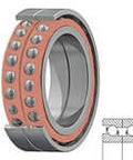 SKF Bearing BSA 202 CGA High Precision Ball Bearing for Industrial Machinery and Electric Motors, showing double-row design and seal.