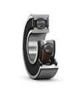 6005-2RSLTN9/HC5C3WT SKF Bearing 25 Mm Bore Cylindrical Deep Groove Ball Bearing Grease Lubricated cutaway view.