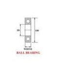 SKF 3308 A C3 Double Row Angular Contact Ball Bearing with 40 mm bore diagram showing dimensions