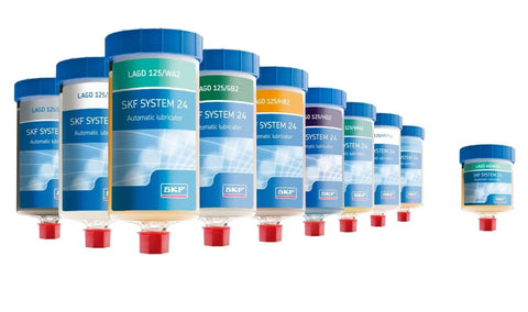 SKF LAGD 125 EM2 System 24 Automatic Grease Lubricator Direct Feed Unit For Limited Space And Hazardous Locations in multiple sizes
