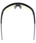 Top view of Skullerz Aegir Safety Glasses With Oversized Blade Style And UV Protection showing frame and temples.