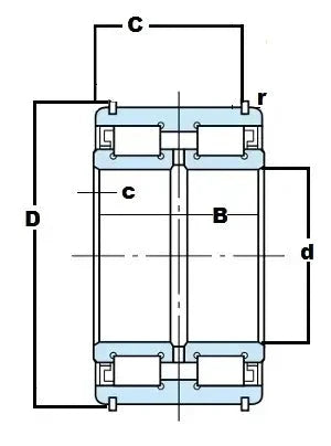 SL183036 Sheave Bearing 2-Row Full Complement Bearing 180x280x74mm - Buy Bearings online - Fast US Shipping