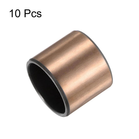 10 pieces of Sleeve Bearings 0.75 Inch Bore 0.875 Inch OD 0.75 Inch Length Oilless Wrapped Bronze Sintered Composite Coated Bushings
