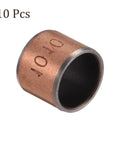 10 Pcs 1010 Sleeve Bearings Self Lubricating Wrapped Oilless Plain Bearings For Sliding Machinery Applications 10mm Bore
