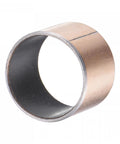 Side view of Sleeve Bearing 18mm Bore 20mm OD 15mm Length Oilless Wrapped Bushings 2pcs Carbon Steel Core Bronze Sintered Coating