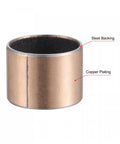 Sleeve Bearing 18mm Bore 20mm OD 15mm Length Oilless Wrapped Bushings 2pcs Carbon Steel Core Bronze Sintered Coating