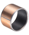 Close-up view of Sleeve Bearing 20mm Bore 23mm OD 15mm Length Oilless Wrapped Bronze Sintered Bushings.