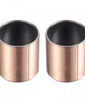 Set of 2 Sleeve Bearing 25mm Bore 28mm Outer Diameter 35mm Length Oilless Wrapped Bronze Sintered Composite Coated Bushings