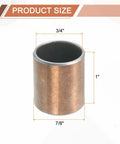 Five Pack Sleeve Bearings With Three Quarters Inch Bore And Seven Eighths Inch Outer Diameter One Inch Length Self Lubricating Oilless Bushings